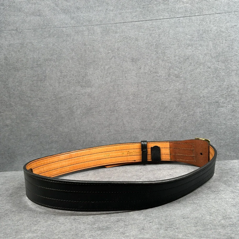 Don Hume B103 Black‎ Leather Police Duty Belt Solid Brass Buckle Size 46